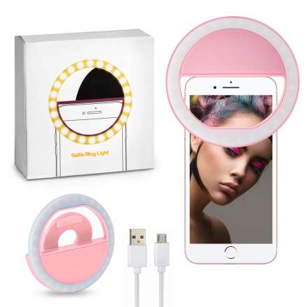 Подсветка Selfie USB розовая оптом